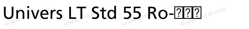 Univers LT Std 55 Ro字体转换